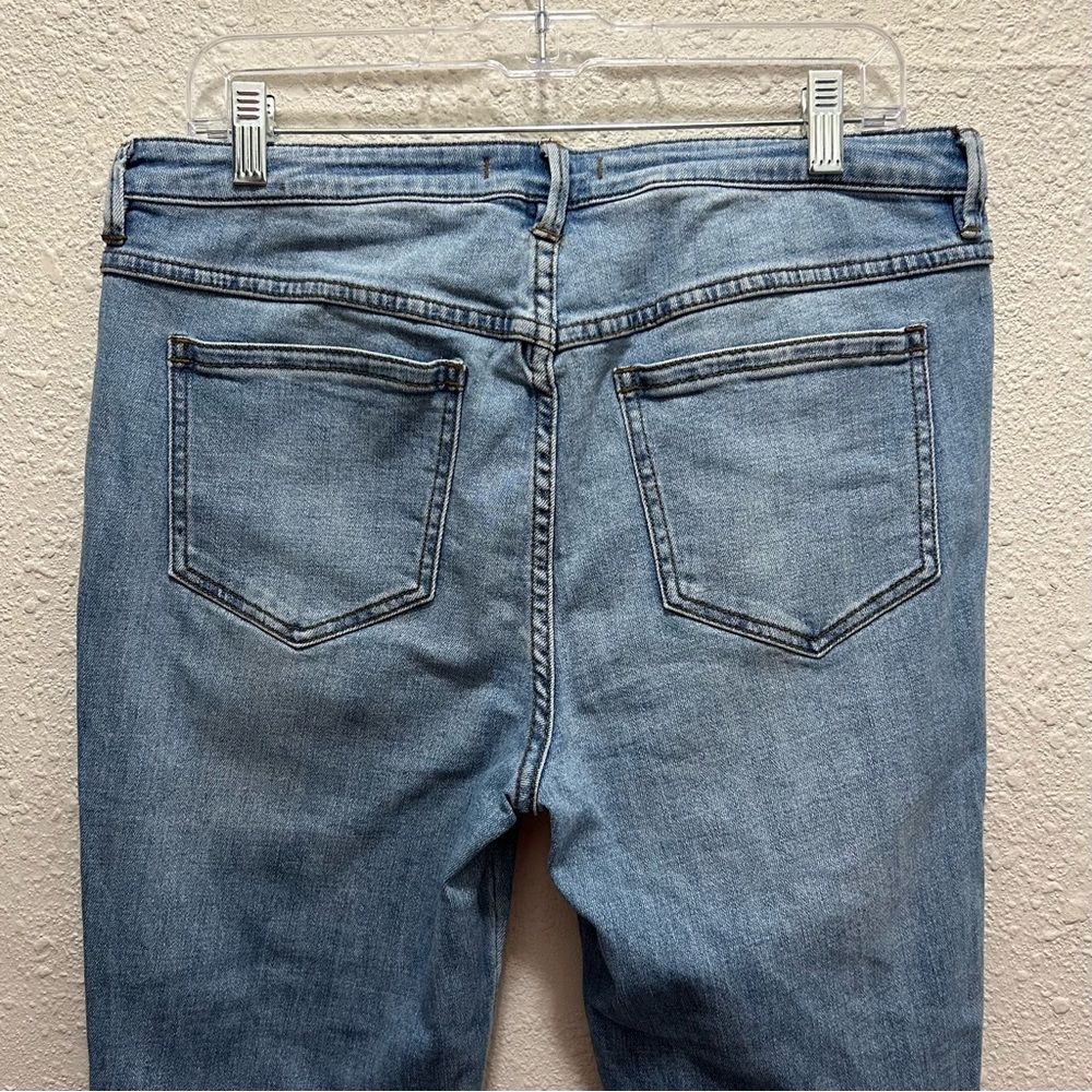 Free People Button Fly Denim Skinny Jeans Size 31 - Picture 3 of 5